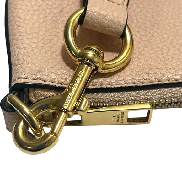 Marc Jacobs The Swifty Pebbled Pale Rose Pink Crossbody Bag Adjustable Strap - Picture 2 of 15